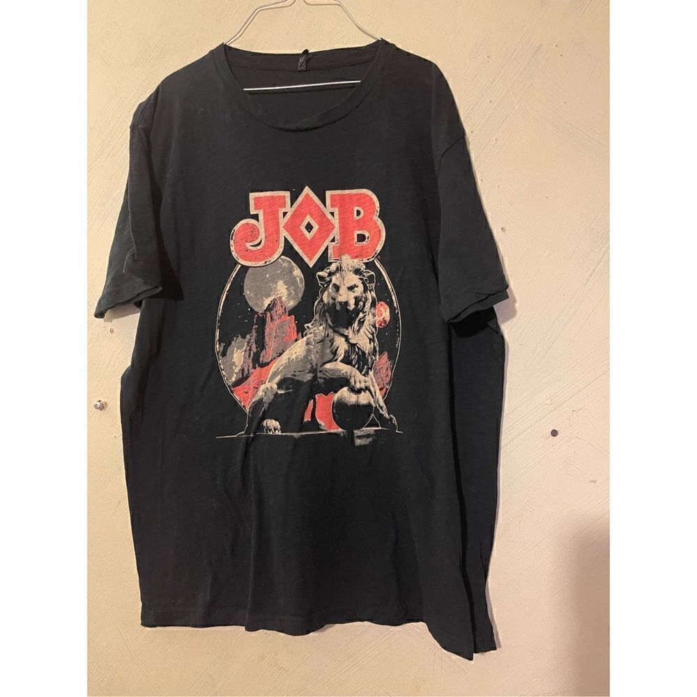 JOB Rolling Papers PROMO Lion Graphic T-Shirt Men Large L short sleeve shirt